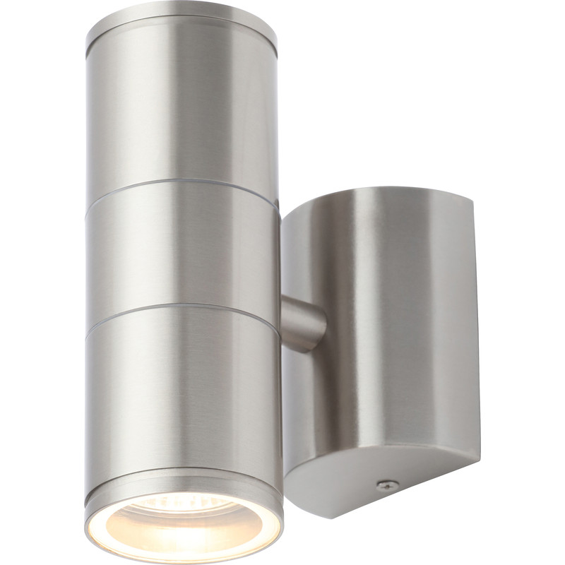 Islay IP44 Marine Grade 316 Stainless Steel Up & Down Wall Light 2 x GU10 Stainless
