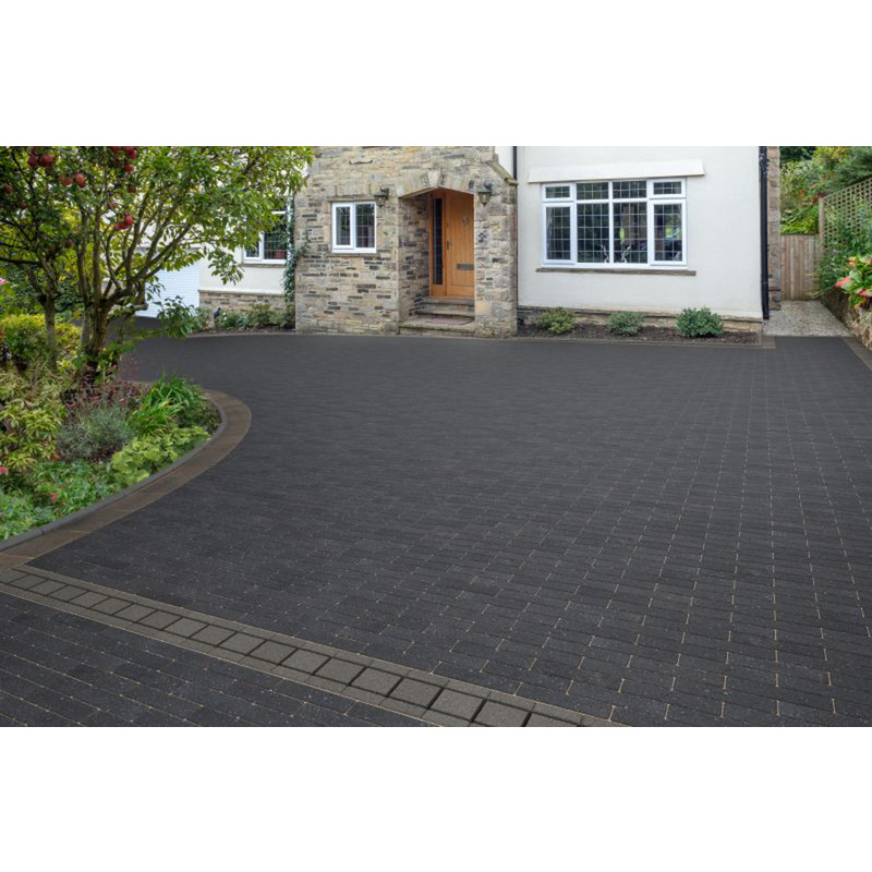 Marshalls Savanna Linear Block Paving Charcoal 8m2 200 x 50 x 60mm