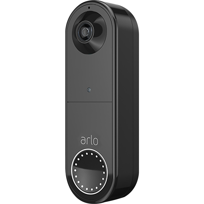 Arlo Essential Smart Wireless Video Doorbell with Siren Black