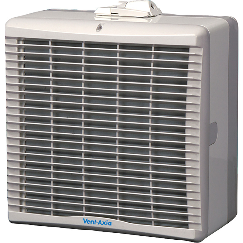 Vent-Axia 12" Window Extractor Fan Soft-Tone Grey 105W