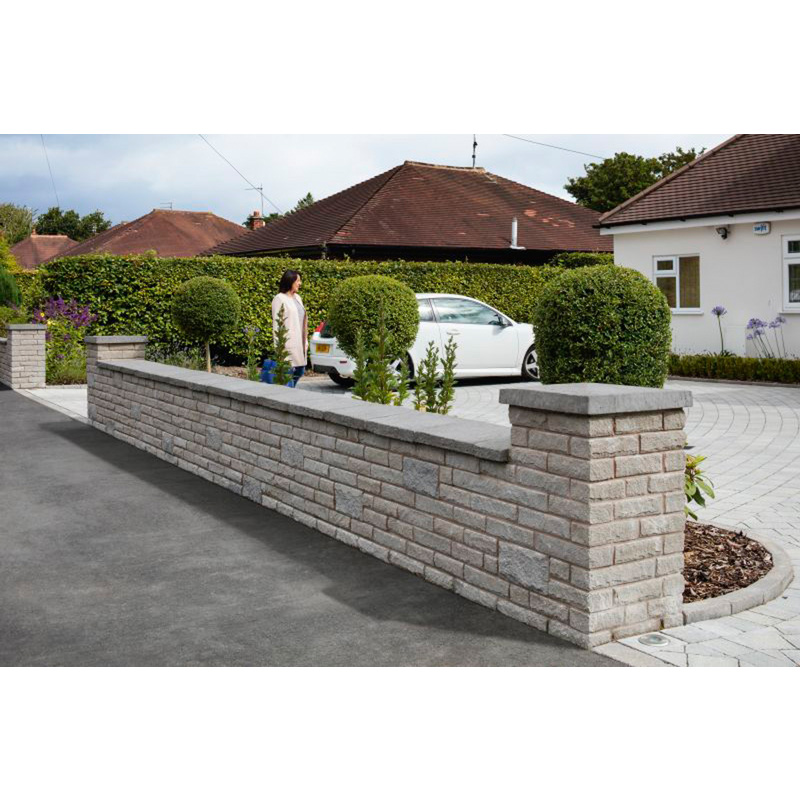 Marshalls Marshalite Stone Walling Pitched Ash Multi 300 x 100 x 65mm