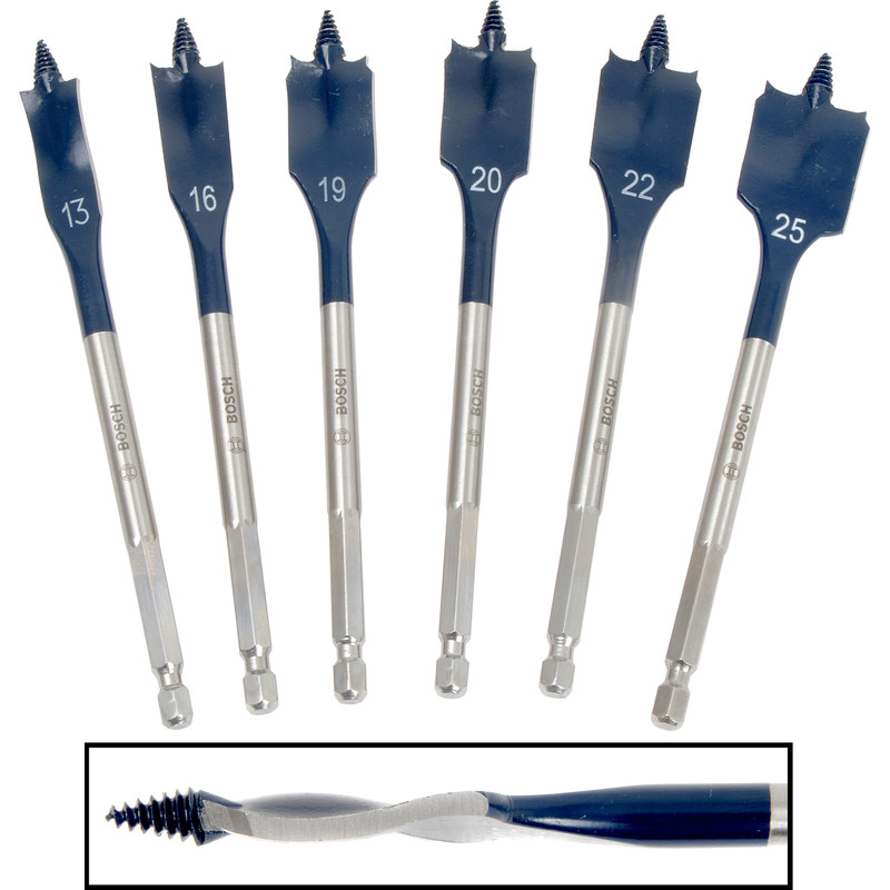 Bosch EXPERT Selfcut Speed Wood Drill Bit Set 6 Piece Set