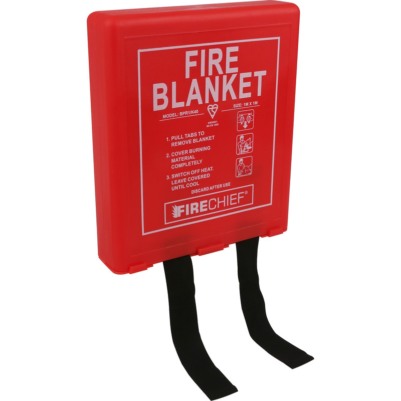 Firechief Fire Blanket Rigid Case 1m x 1m