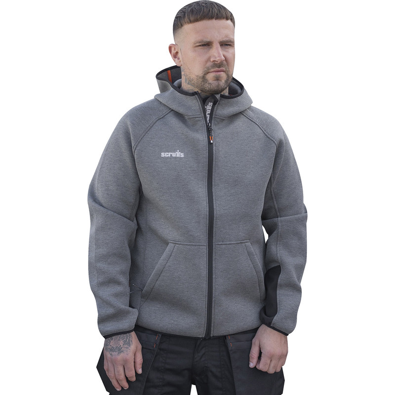 Scruffs Trade Air-Layer Hoodie Grey Large
