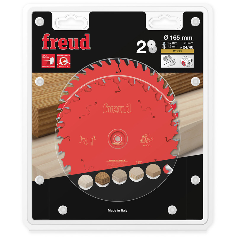 Freud Circular Saw Blade Twin Pack 165 x 20 x T24/T40