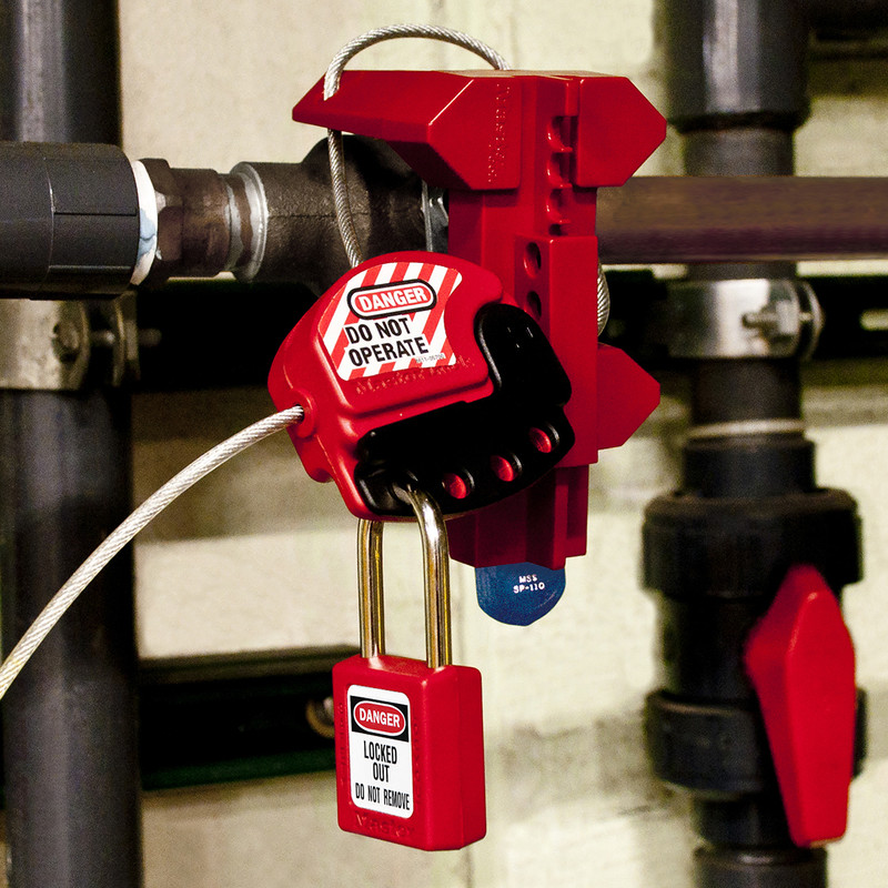 Master Lock Safety Lock-off Padlock Red 38 x 6 x 38mm