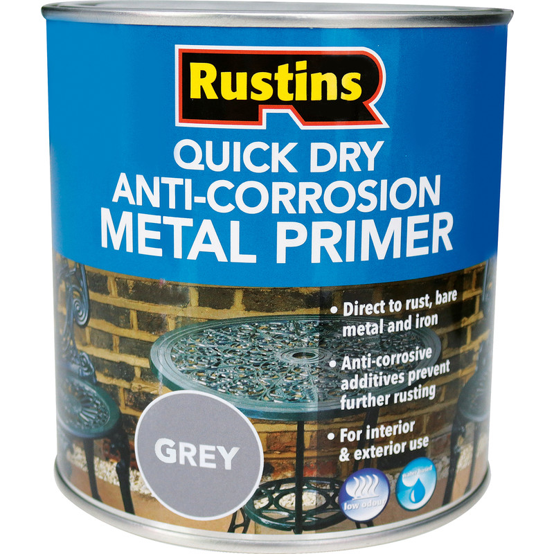 Quick Dry Anti Corrosion Metal Primer Paint Grey 1L