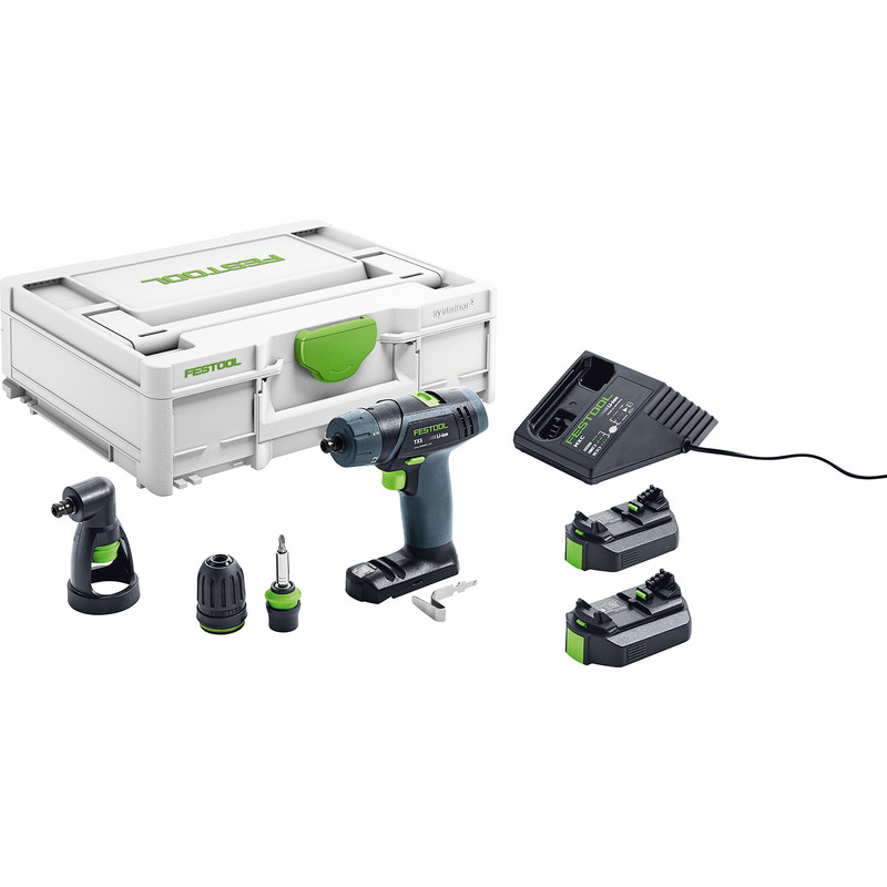 Festool TXS 10.8V Cordless Drill 2 x 2.6Ah