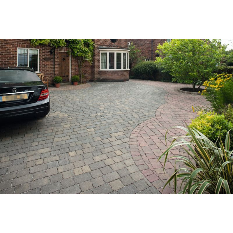 Marshalls Tegula Priora Block Paving Slabs Pennant Grey 160 x 160 x 60mm