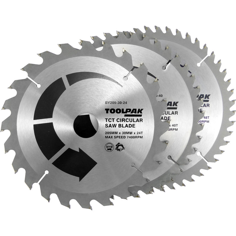 Toolpak TCT Circular Saw Blades 205 x 30mm