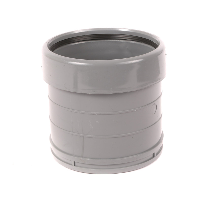 Coupling 110mm Single Socket Grey