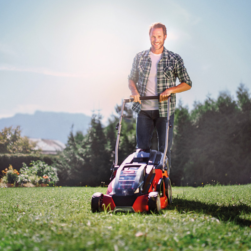 Einhell Expert Plus GE-CM 43 Li M 36V (2x18V) 43cm Brushless Cordless Lawnmower 2 x 4.0Ah
