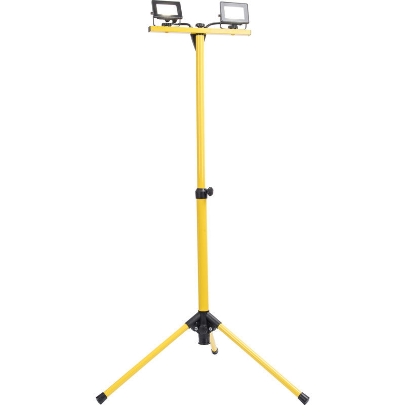 Lutec Colossus IP65 LED Work Light 2x10w 1600lm Yellow