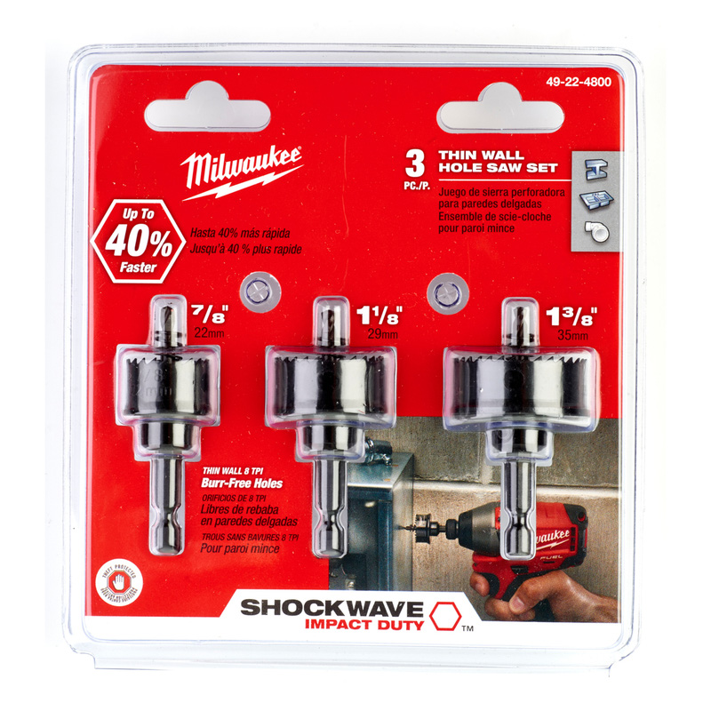 Milwaukee SHOCKWAVE Holesaw Set