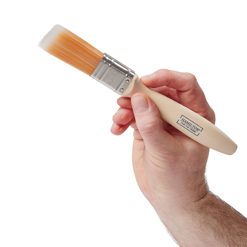Hamilton For The Trade Synthetic Angled Window Paintbrush 1"