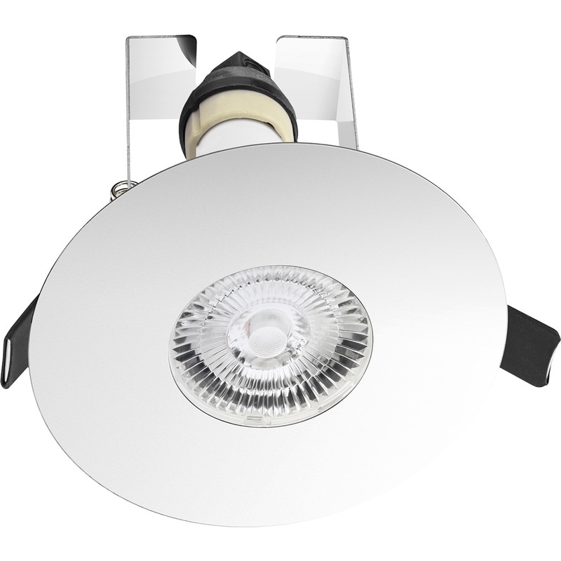 Integral LED 70-100mm Cut Out Evofire IP65 Fire Rated Downlight Polished Chrome with Insulation Guard