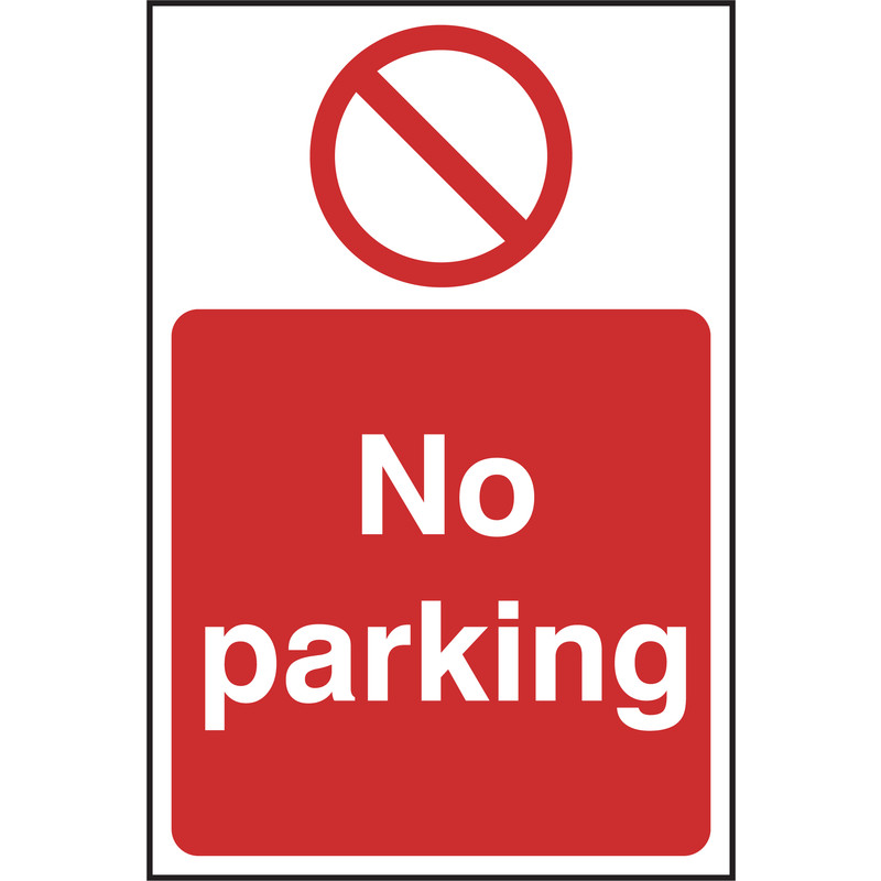 Prohibition Sign No Parking 200x300