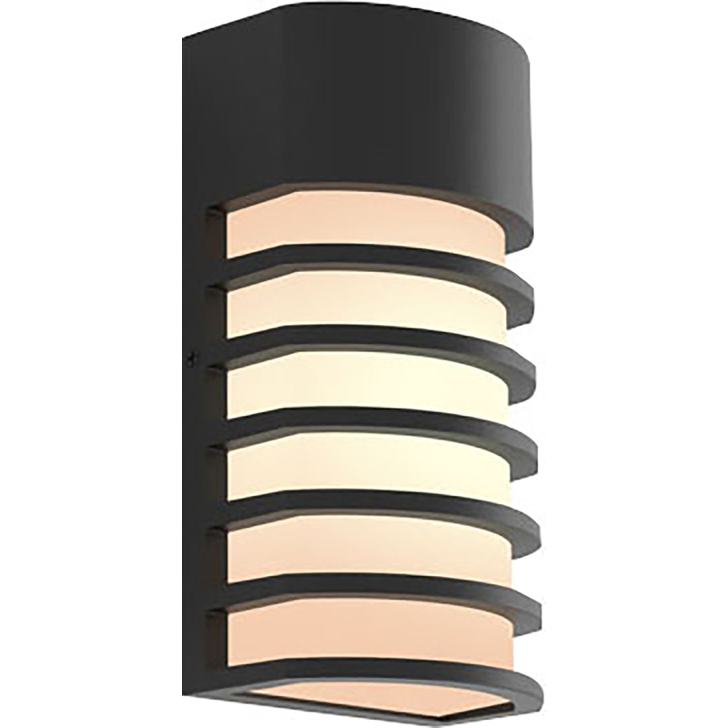 Lutec Fulton IP54 Wall Light E27 Max 40W Black