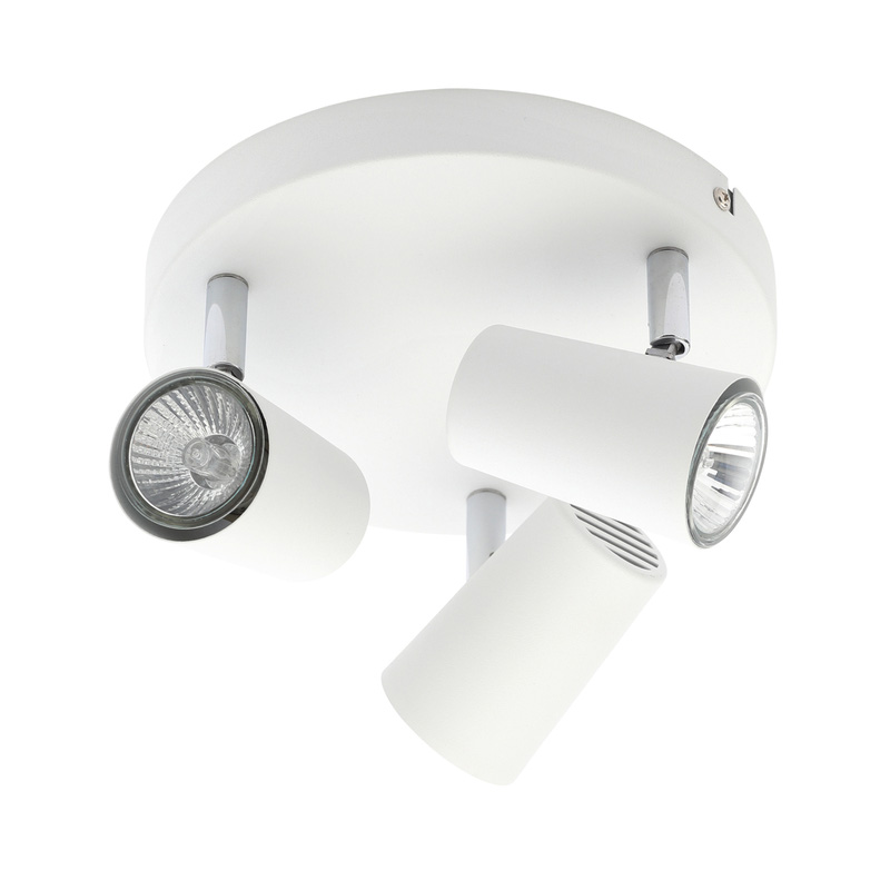 Harvey 3 Light Plate Spotlight White