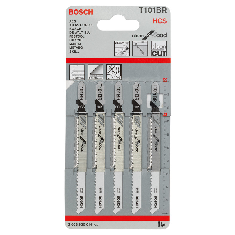 Bosch Bayonet Jigsaw Blade T101BR Wood