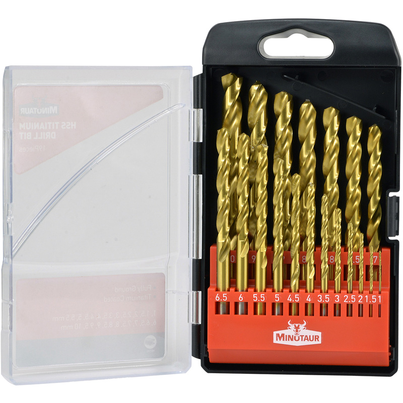Minotaur HSS Titanium Drill Bit Set