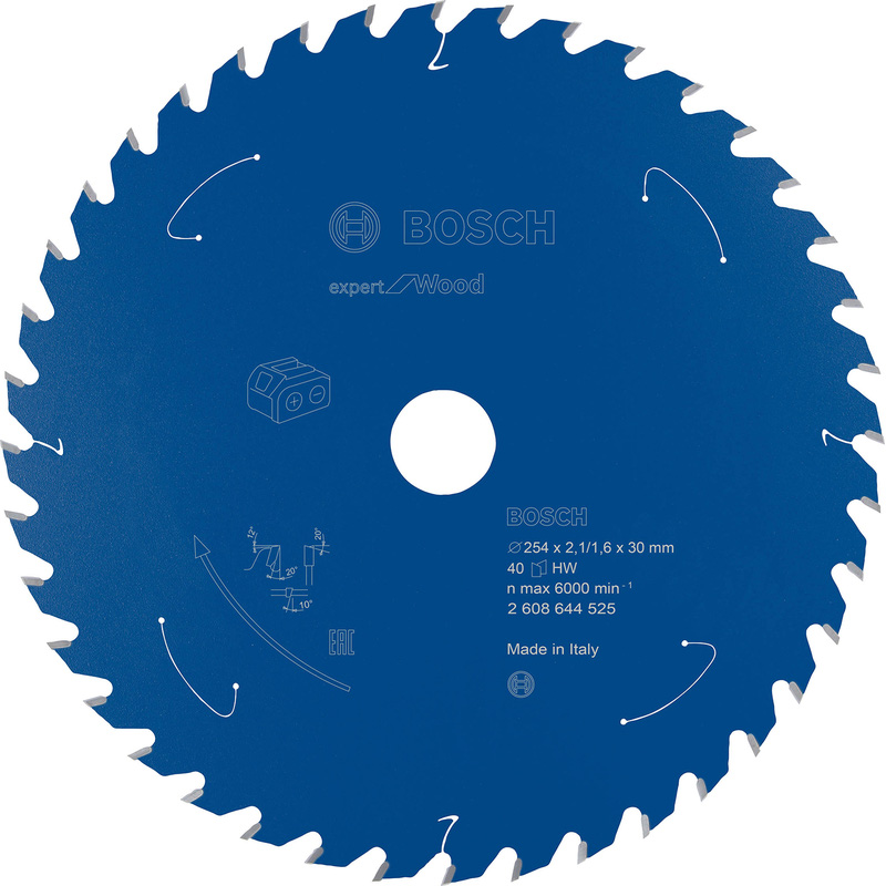Bosch EXPERT Cordless Circular Saw Blade 254 x 30 x 40T