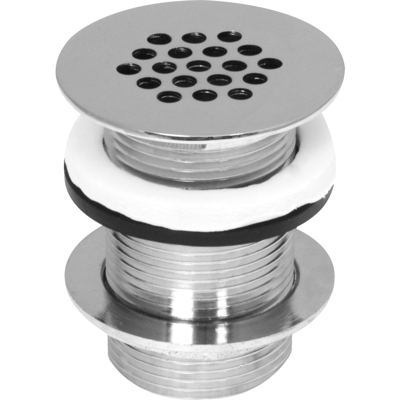 Flat Grid 19 Hole Brass Basin Waste Unslotted