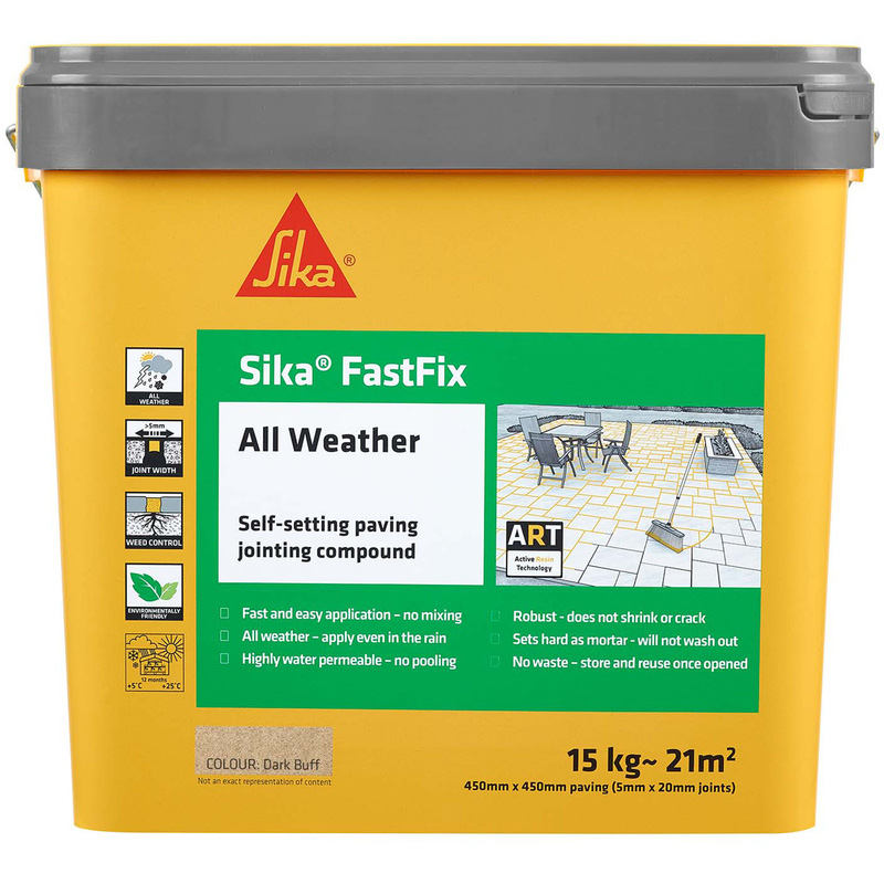 Sika FastFix All Weather Jointing Compound Dark Buff 15kg