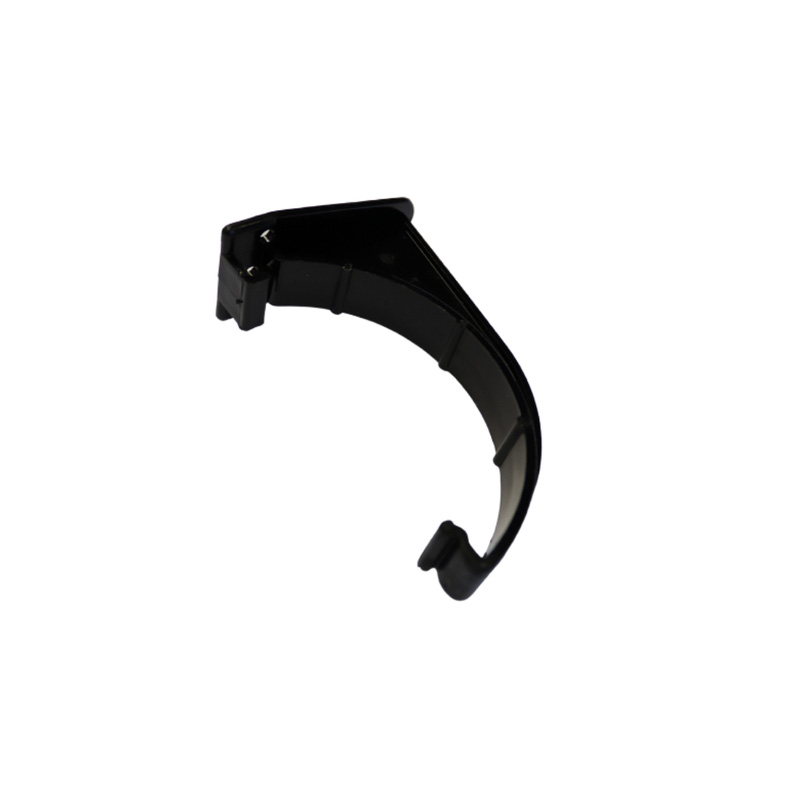 114mm Square Line Fascia Bracket Black