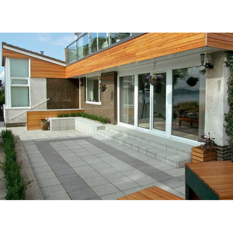 Marshalls Argent Coarse Textured Paving Slabs Dark 400 x 400 x 38mm