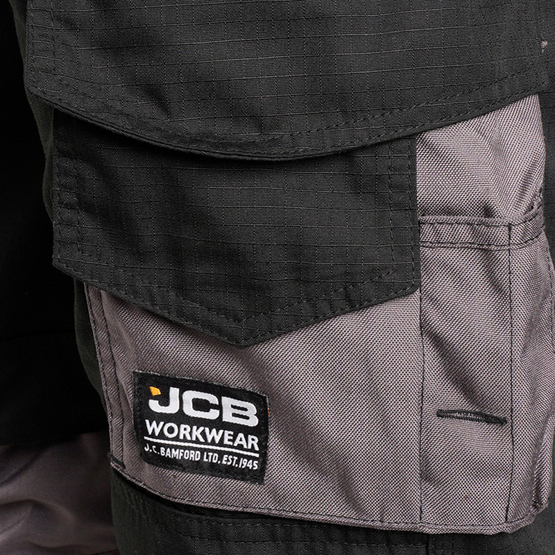JCB Trade Cargo Pocket Trousers Black 38" R
