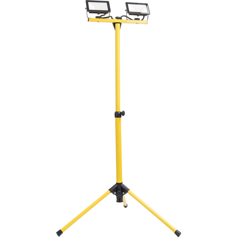 Lutec Colossus IP65 LED Work Light 2x20w 3200lm Yellow