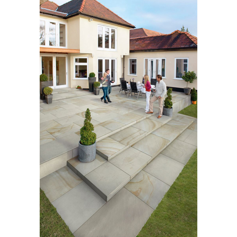 Marshalls Sawn Versuro Paving Slabs Antique Silver 1210 x 1210 x 22mm