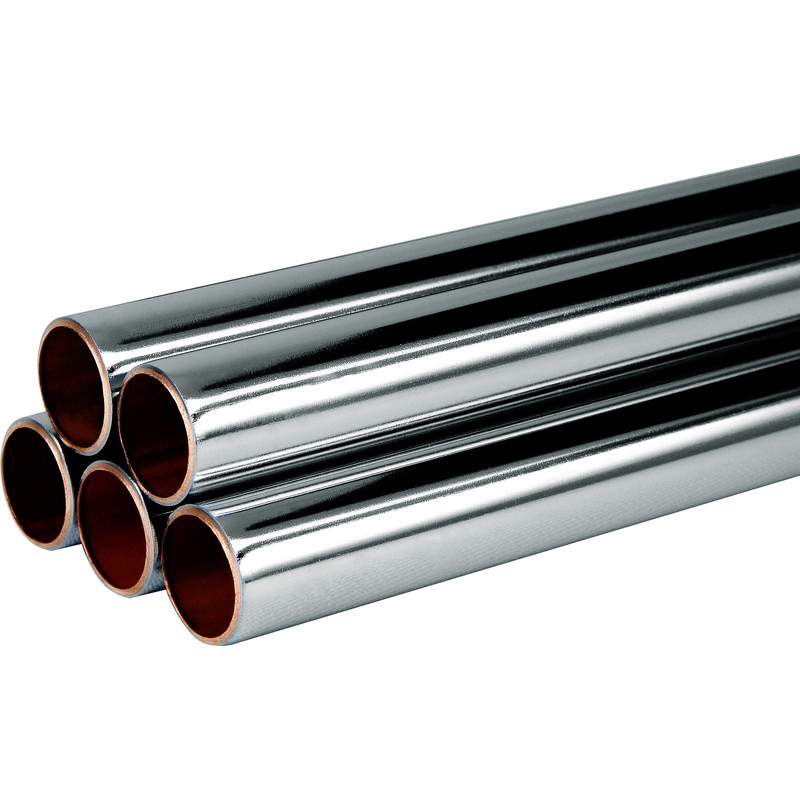 Wednesbury Chrome Plated Copper Pipe 15mm x 2m