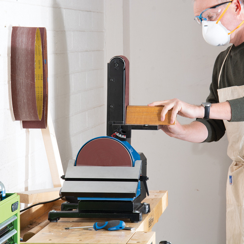 Draper 500W 4" Belt & 8" Disc Sander 230V