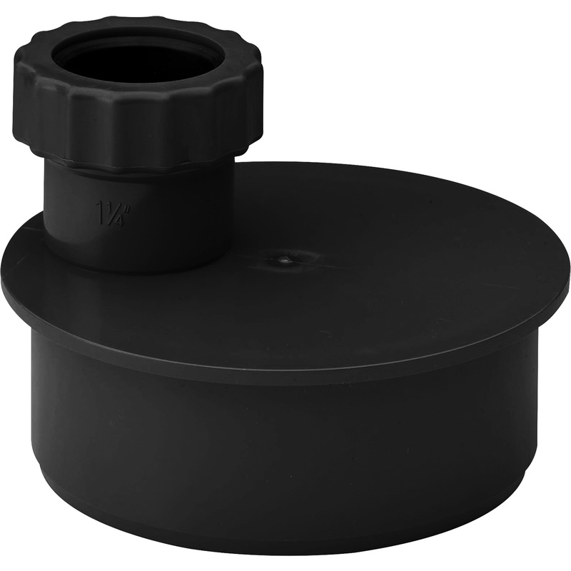 Single Waste Adaptor 32mm Black