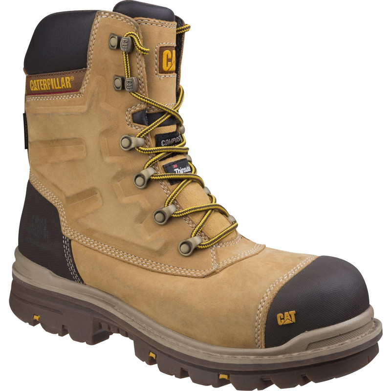 Caterpillar Premier Hi-Leg Safety Boots Honey Size 9