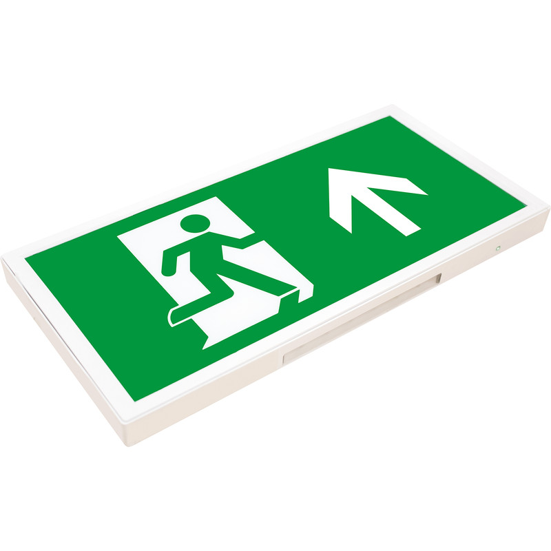 Integral LED Slimline IP20 LED Emergency Exit Sign Box 3.3W 60lm with Up Legend