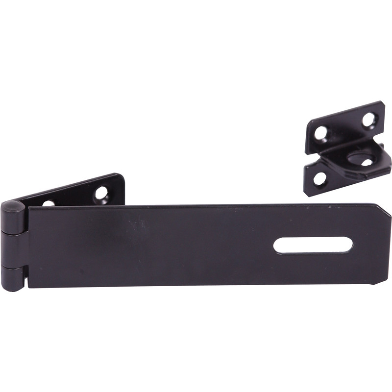 Black Hasp & Staple 150mm