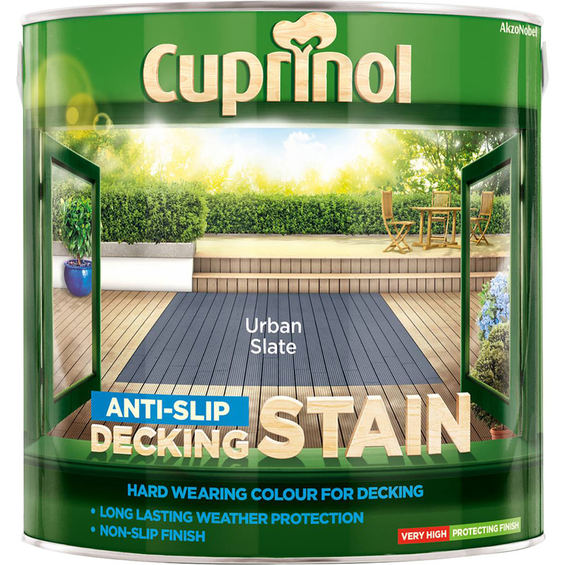 Cuprinol Anti-Slip Decking Stain 2.5L Urban Slate