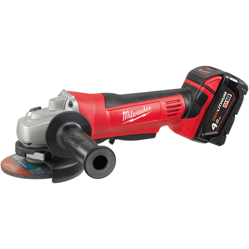 Milwaukee M18 Heavy Duty 115MM Angle Grinder 2 x 4.0Ah