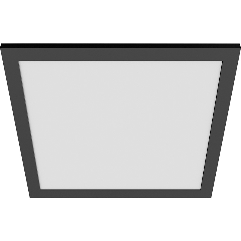 Philips CL560 Super Slim Square Panel Ceiling Light 300x300mm Black 12W 1200lm Warm White