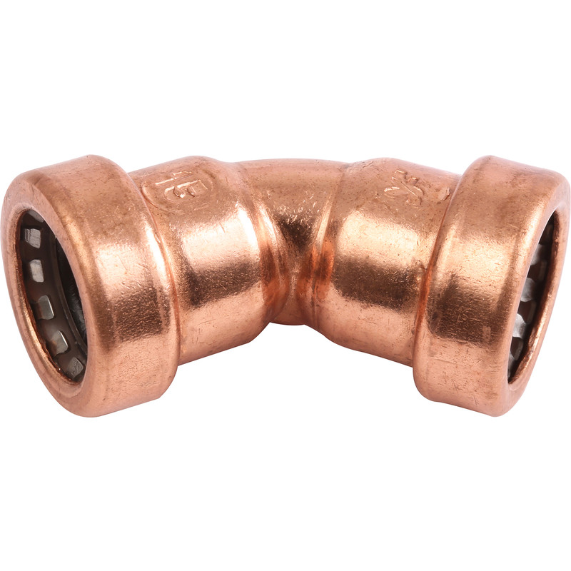 Pegler Yorkshire Tectite Sprint Push-Fit 45° Obtuse Elbow 15mm
