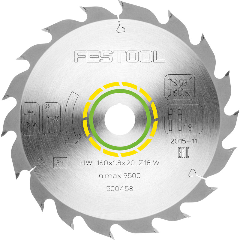 Festool HK(C)55 Saw Blade 160 x 1.8 x 20mm Standard