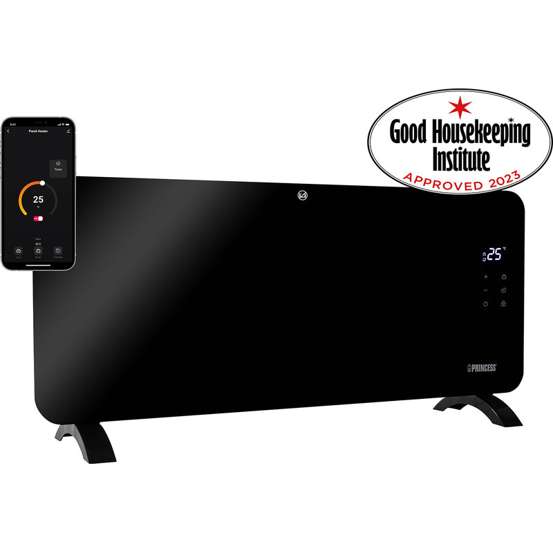 Smart Panel Heater Black 2000W