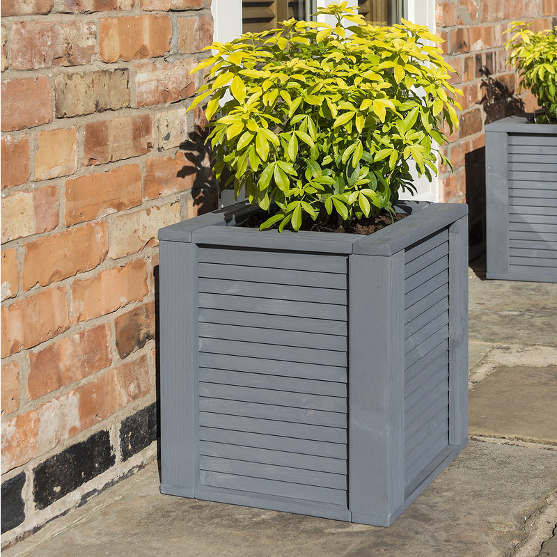 Rowlinson Palermo Square Planter 45cm (h) x 39cm (w) x 39cm (d)
