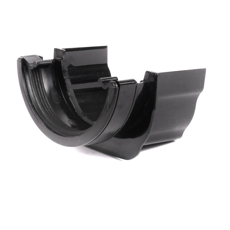 120mm Ogee to 112mm Half Round Adaptor Black
