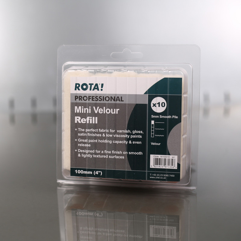 Rota Professional Velour Roller Sleeves 4"