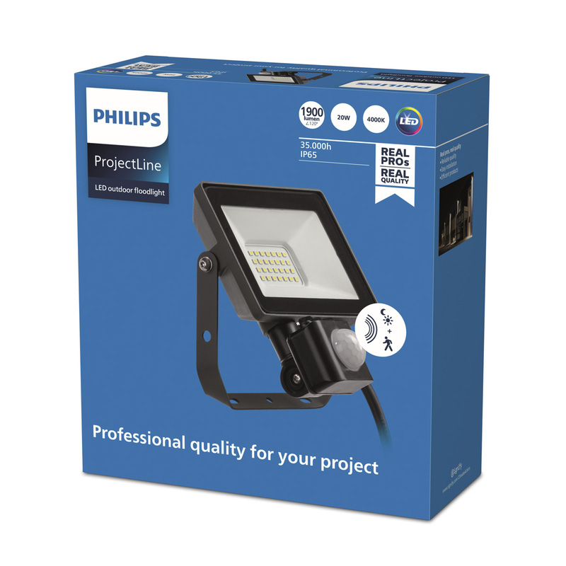 Philips Projectline Floodlight 20W 4000K Sensor