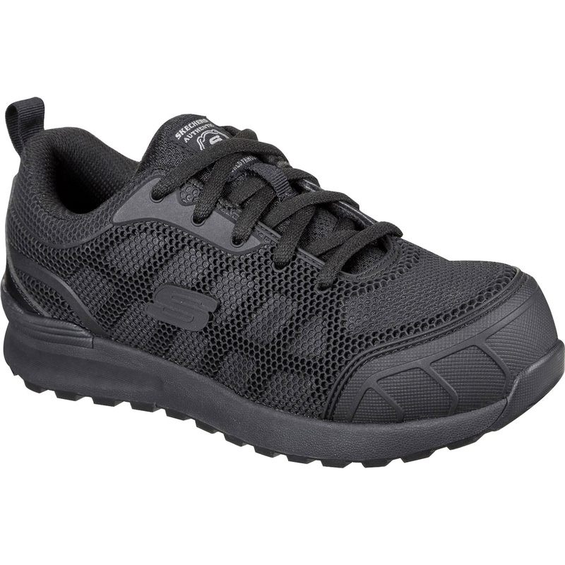 Skechers SK77289EC Bulklin Ayak Ladies Safety Trainers Black Size 6